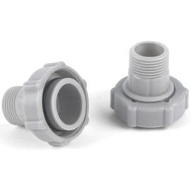 2 Pack Pool Drain Fitting Connects 1.5 Inch ID to Bottom of Pool, 3/4 Inch Female Thread Connect to Garden Hose, Compatible with Coleman P6 Series P6-A1420 D1420 H1420 D1420ASS16 F4D019B-03B