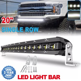 COLIGHT Curved  22nch 600W Slim Single Row Led Work Light Bar Spot SUV 4WD Truck Boat