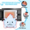 JIZWPOOM Microwavable Stuffed Animal, Blue Axolotl Plush, Cute Weighted Heating