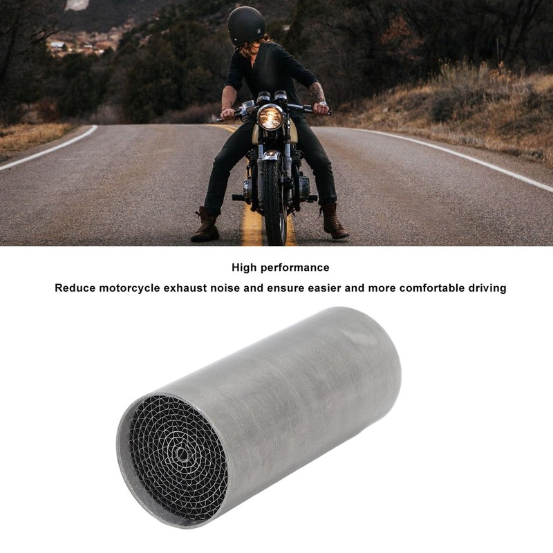 Motorcycle Exhaust Pipe Catalytic Converter, Stainless Steel, Front Middle Exhaust