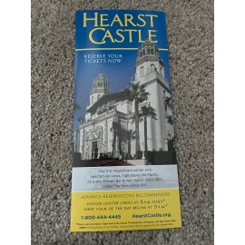Hearst Castle Tour Brochure Guide Map Souvenir Booklet San Simeon California