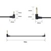 Xilaghy 90 Degree 1/8 TS to 1/4 TS Cable, Right