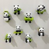 8Pcs Cute Panda Fridge Magnet 3D Simulation Panda Fridge Magnet,