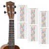 TIGER UKE-6-STICKER Colour Coded Fingerboard Stickers Pack of 6
