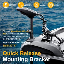 8M0120717 Xi Series Trolling Motor Quick-Release Mounting Bracket Kit for bow mounted MotorGuide Xi Series Trolling Motors
