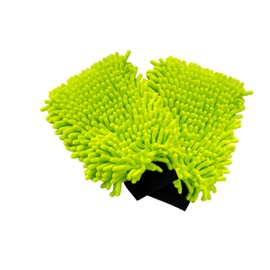 LUCFOR 2 in 1 Microfibre Wash Mitt Ideal for Car Washing Because It Is Gentle on Paint – Pack of 2