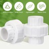 Pangda 12 Pcs PVC Union Coupling Pipe Fitting PVC Slip
