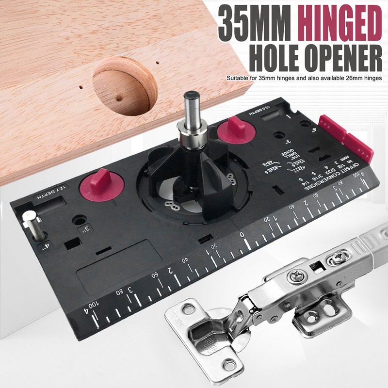35mm Hinge Boring Jig Woodworking Hinge Hole Drilling Guide Locator