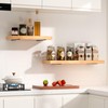 8 Pack - 14 inch Black Hidden L Shelf Bracket