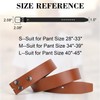 WERFORU Mens Leather Belt Strap Without Buckle Replacement Leather Belt