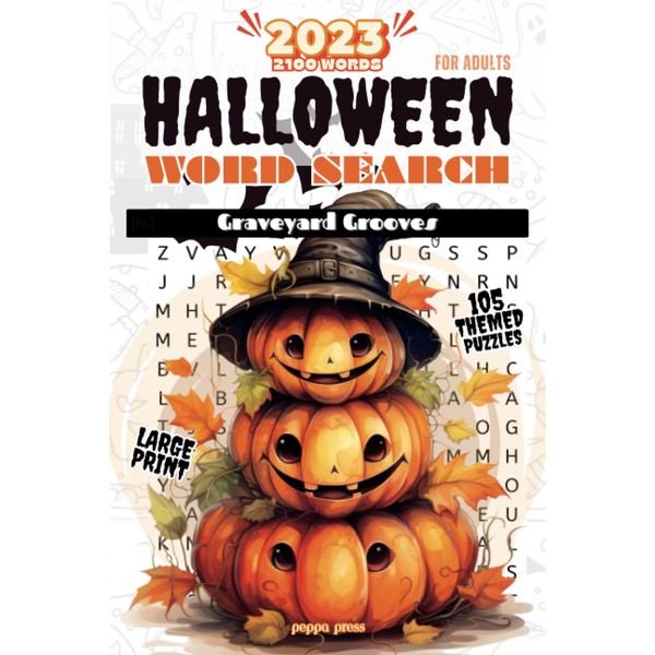 Halloween Word Search Puzzles for Adults Large Print: 2100 Spooky