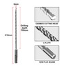 SALI 10PCS SDS Plus Rotary Hammer Drill Bit Kit -