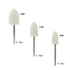 Luo ke 30 Pcs Wool Felt Polishing Bits, 3/32'' Shank