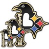 Pittsburgh 3 in 1 Magnet/Small / 3.75" Black, White, Red,