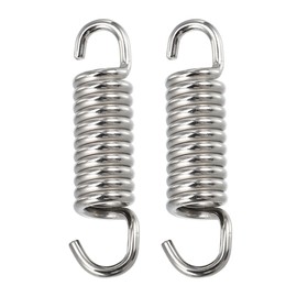 A ABSOPRO 2 pieces exhaust springs motorcycle universal exhaust pipe spring stainless steel exhaust spring for motorcycle scooter 43 mm