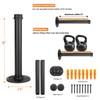 Home Expert 8 Inch Black Industrial Pipe Floating Clothing Rack