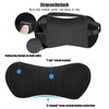 Lumbar Cushion, Back Cushion with Removable Elastic Band, Non-Slip Lumbar