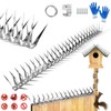 GRECOMEIN Bird Spikes 40 Inch Stainless Steel Bird Deterrent, Snake