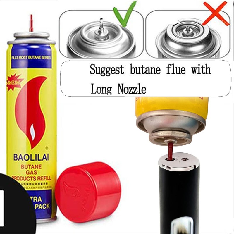 Torch Lighter,Refillable Inflatable Lighters,Built-in Detachable Jet Flame Torch Lighter Kitchen