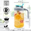 Mason Jar Pitcher Wide Mouth 32 OZ 2 Pack Glass