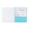Poppin Spiral Notebook, 3-Subject College Ruled Notebook, Translucent Front Cover