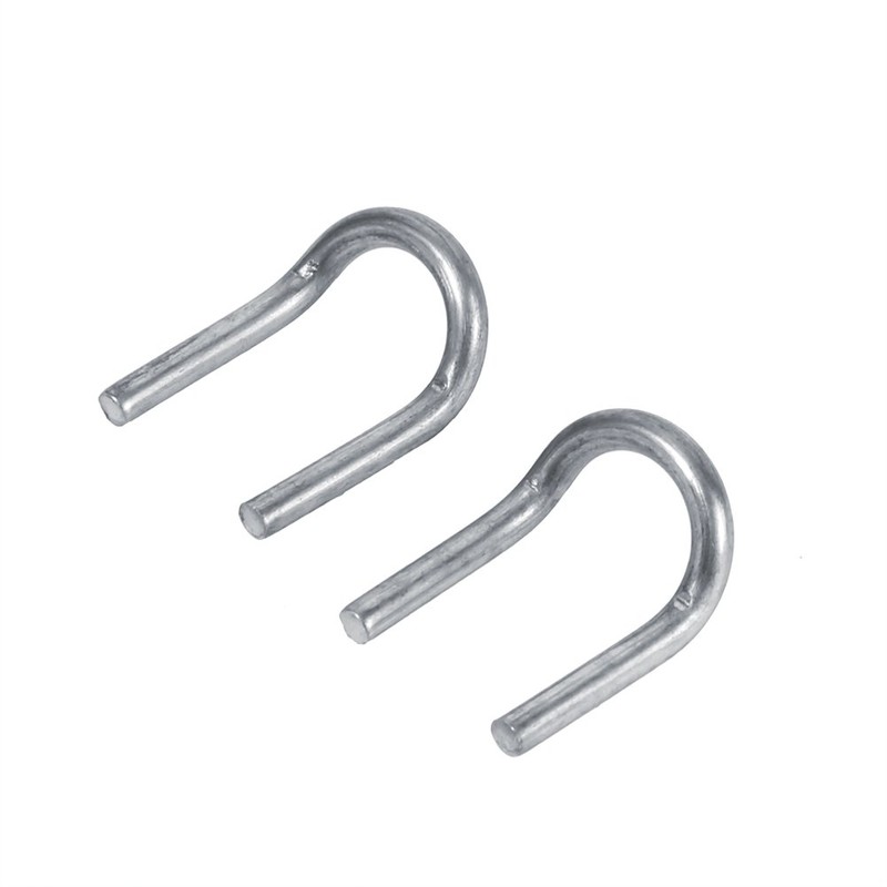 Qiilu 2x Motorcycle Exhaust System Fully Rotating Mounting Springs Stainless