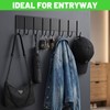 6 Pcs Magnetic Key Holder for Fridge with 10 Hooks,