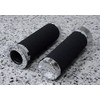 i5 Chrome Foam Hand Grips compatible with Honda Goldwing Gold