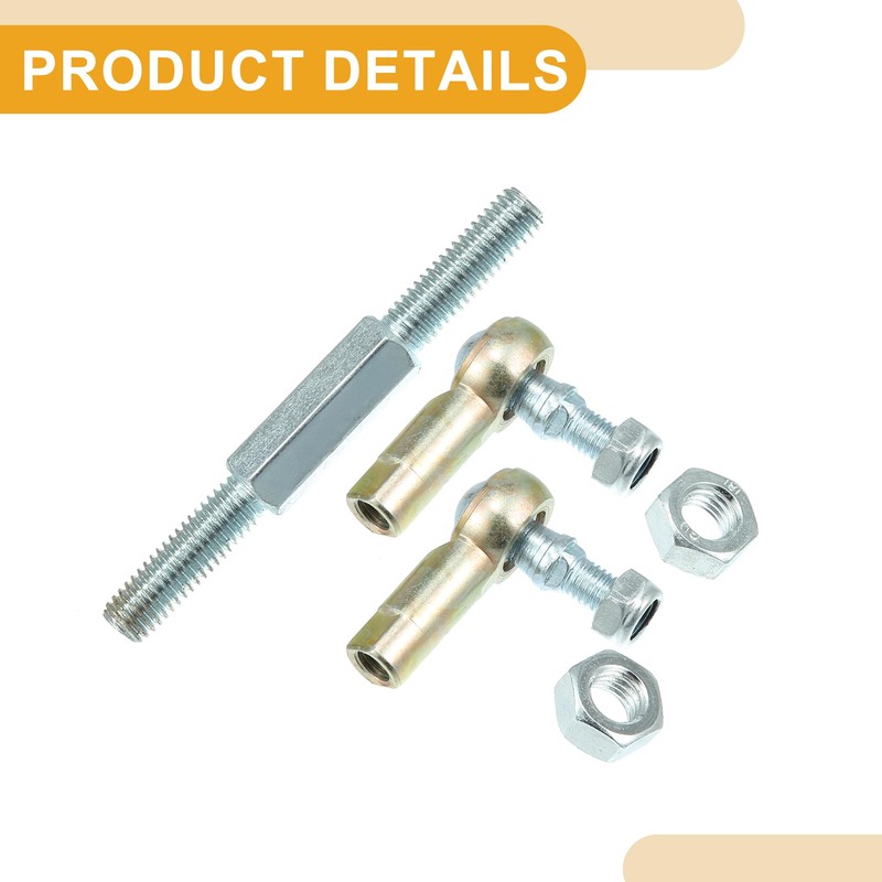 Partuto 2 Pcs 100mm Universal ATV Tie Rod Ball Joint