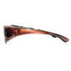 2 Pair of Women's Polarized Fit Over Oval Sunglasses (Red