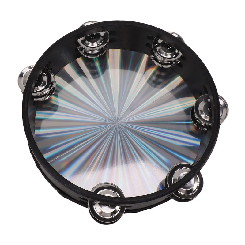 Tambourine Double Row Jingles Drum Metal Bell Handheld Drum Kids
