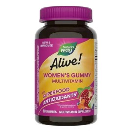Natures Way  Gomitas Multivitamínicas Para Mujeres Frutos Rojos 60 Gummies                                                                            