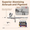 Colima Dual-Action Airbrush Kit with Compressor—55PSI High Pressure 7 Adjustable