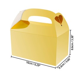 Belle Vous Cardboard Gift Boxes Set Gold Shiny (x24) Cardboard Boxes with Lids 16 x 9.3 x 8.6 cm Gift Box Kraft Paper Gift Box Gift Box Cardboard Box for Gifts, Children's Birthday, Wedding