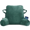 Unisakey Portable Comfy Reading Pillows for Sitting in Bed Adult(Green),