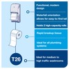 Tork Twin Bath Tissue Roll Dispenser Black T26, High Capacity,