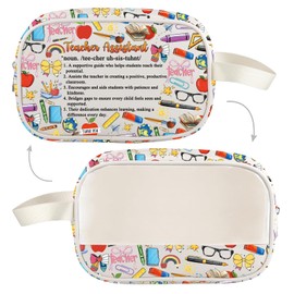 UJIMS Teacher Assistant Gifts for Women Teacher's Aide Gift Teaching Assistant Toiletry Cosmetic Bag Professor Teacher's Day Gifts (TeacherAssistantMbag)