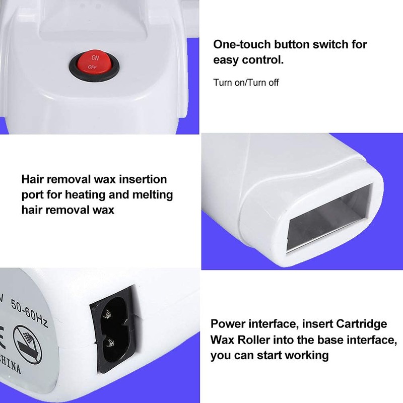 Nynelly Wax Heater, Roll-On Epilator, Professional, Roll-On Device for Single