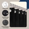Zpnevx Accordion Door 100×84 inch, Waterproof Closet Curtain for Open