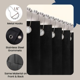 Zpnevx Accordion Door 100×84 inch, Waterproof Closet Curtain for Open Closet, Room Divider, Charcoal Grey, 1 Panel