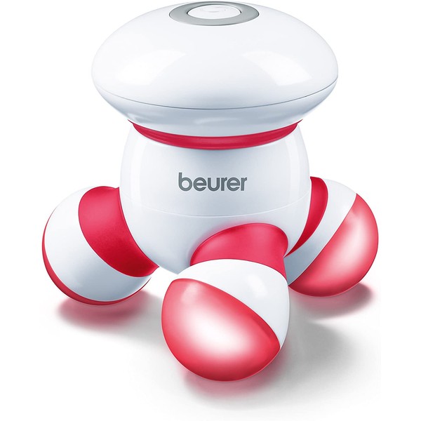 Beurer Handheld Mini Body Massager with LED light, Gentle and Comfortable Vibration, Easy Hand Grip, Portable, Gentle Pressure Point Massage, Massage Tool Easy Palm Fit, Batteries Included, MG16