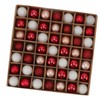 Mini Christmas Ball Ornaments, Polished Shatterproof Glossy 49pcs Lightweight Mini