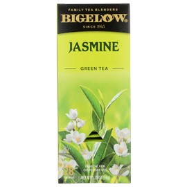 Bigelow Tea Green Jasmine 28ct (Pack of 1), Medium-Caffeine, All Natural, Antioxidant-Rich, Individual Foil-Wrapped Bags