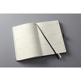 SIGEL C2401 Conceptum Weekly planner 2023/2024, approx. A5, approx. A5, Black, hardcover, 2 pages equal to 1 week, 256 pages