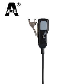 AIRSN A Earpiece Headset with PTT/VOX for Midland GXT1000VP4 GXT1050VP4 GXT1000XB Walkie Talkies/Two Way Radio Transparent Acoustic Tube (Pack of 2)