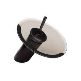 Novatto REFRESH Single Lever Deck Mount Waterfall Vessel Faucet, Oil Rubbed Bronze/Tea Glass, 1.5 Inch