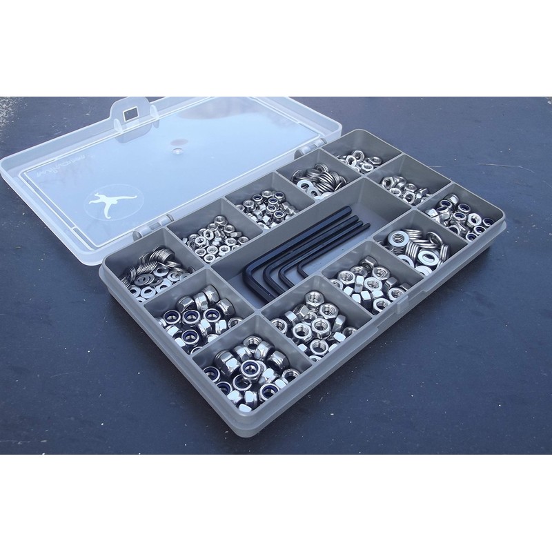 544 Assorted Nuts (Full Hex and Nyloc,) Washers and Allen