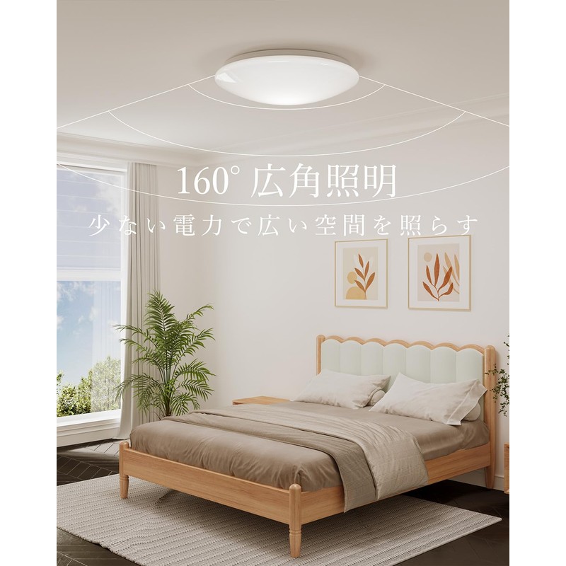 Hoshiakari LED Ceiling Light, 8 Tatami, 33W, 3,900 LM, Stepless