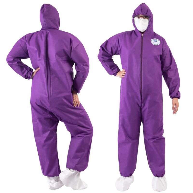 Overol Master | Overol Desechable de Colores (Morado, L)