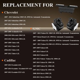 Engine Motor Mount & Trans Mount Replacement for 2007 2008 2009 2010 2011 2012 2013 Escalade Silverado Sierra 1500 Tahoe,Yukon XL 4WD V8, Engine Mount Set of 3 Replaces OE# 15854941 15840279 A5365
